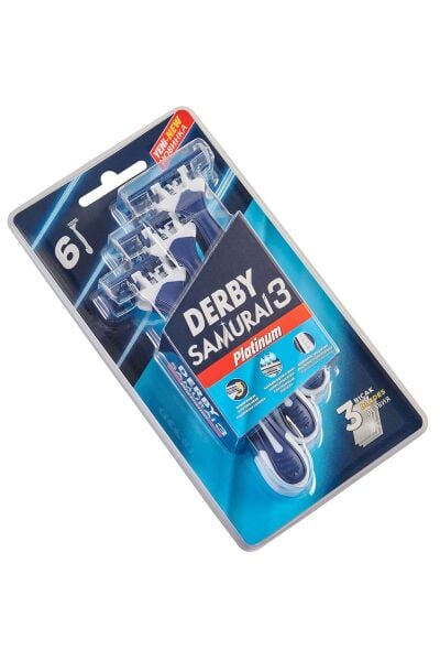 Derby Samurai Tıraş Bıçağı Platinium 3 Blister 6'lı