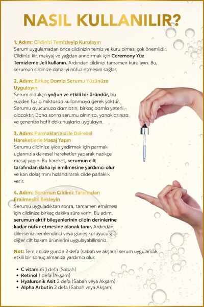 Ceremony Retinol Onarıcı Cilt Bakım Serumu 30 ml