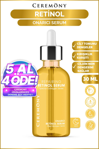 Ceremony Retinol Onarıcı Cilt Bakım Serumu 30 ml