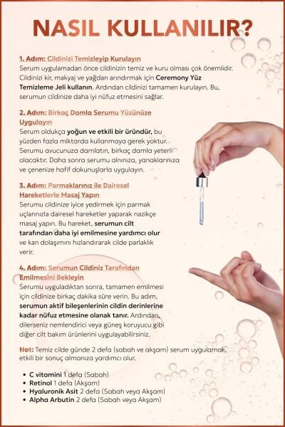 Ceremony C Vitamini Aydınlatıcı Cilt Bakım Serumu 30 ml
