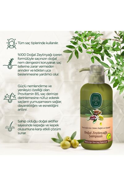 Eyüp Sabri Tuncer Doğal Zeytinyağlı Şampuan 600 ml
