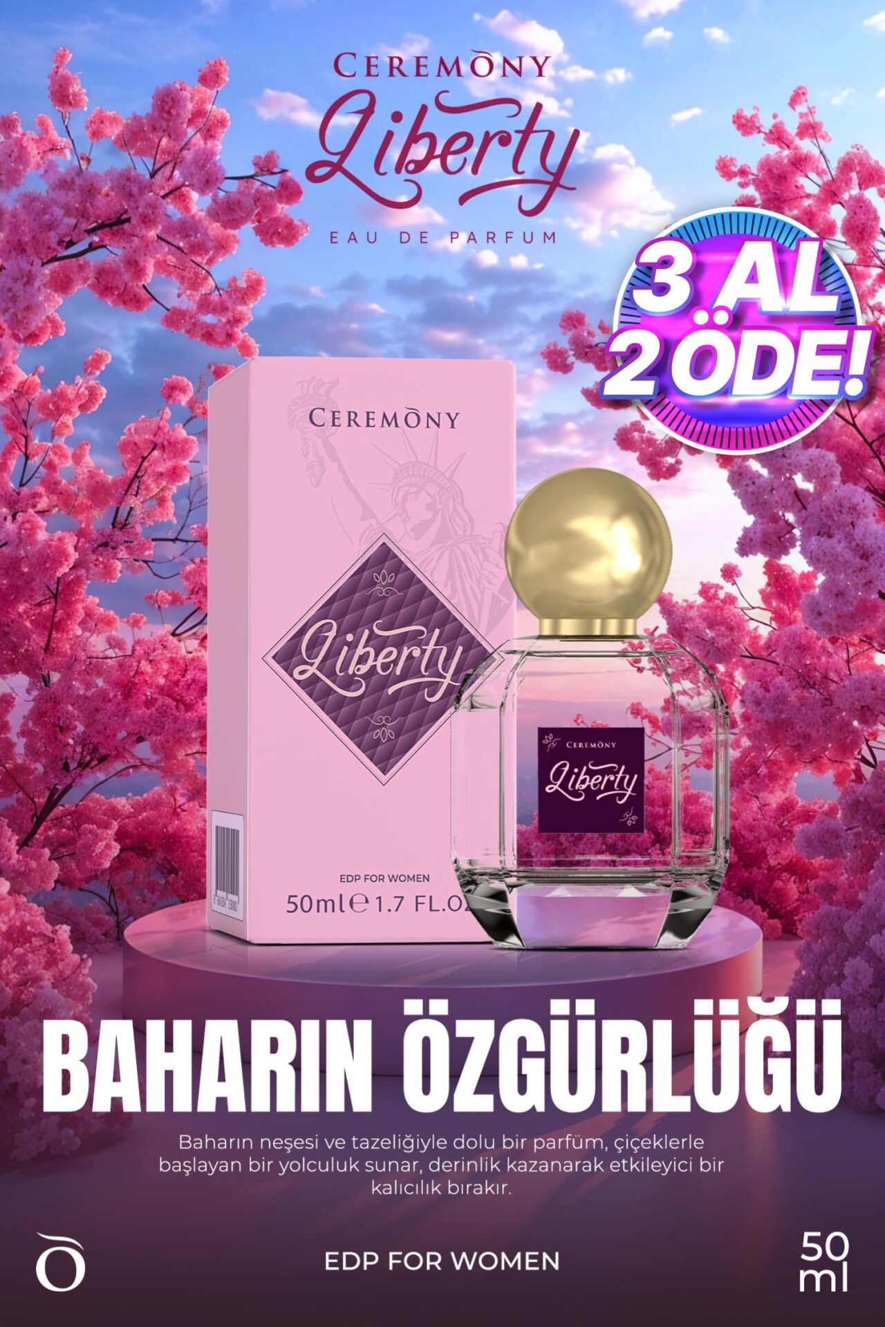 Ceremony Liberty 50 ml Edp Kadın Parfüm