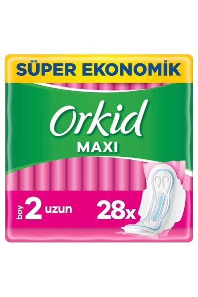 Orkid Ped Maxi Dörtlü Uzun 28'li
