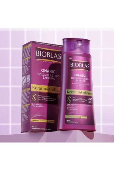 Bioblas Kolajen ve Keratin Dolgunlaştırıcı ve Onarıcı Şampuan 360 ml