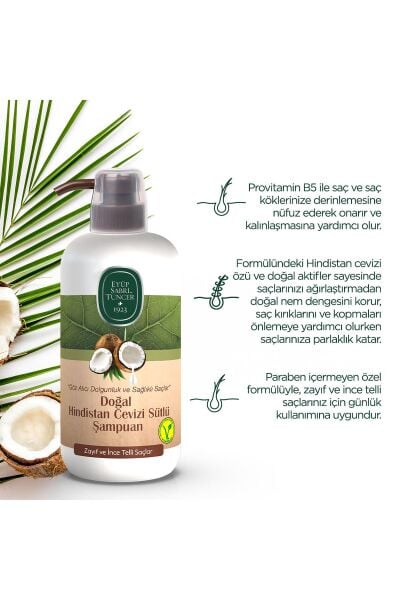 Eyüp Sabri Tuncer Hindistan Cevizi Sütlü Şampuan 600 ml