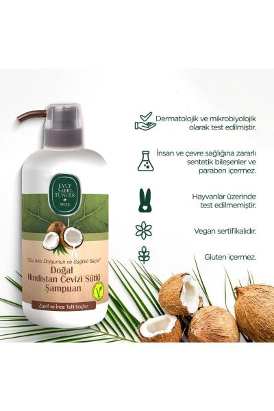 Eyüp Sabri Tuncer Hindistan Cevizi Sütlü Şampuan 600 ml
