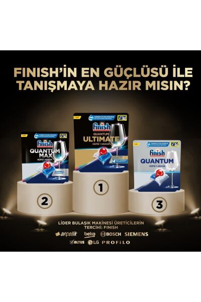 Finish Quantum Ultimate Bulaşık Makinesi 40 Tablet