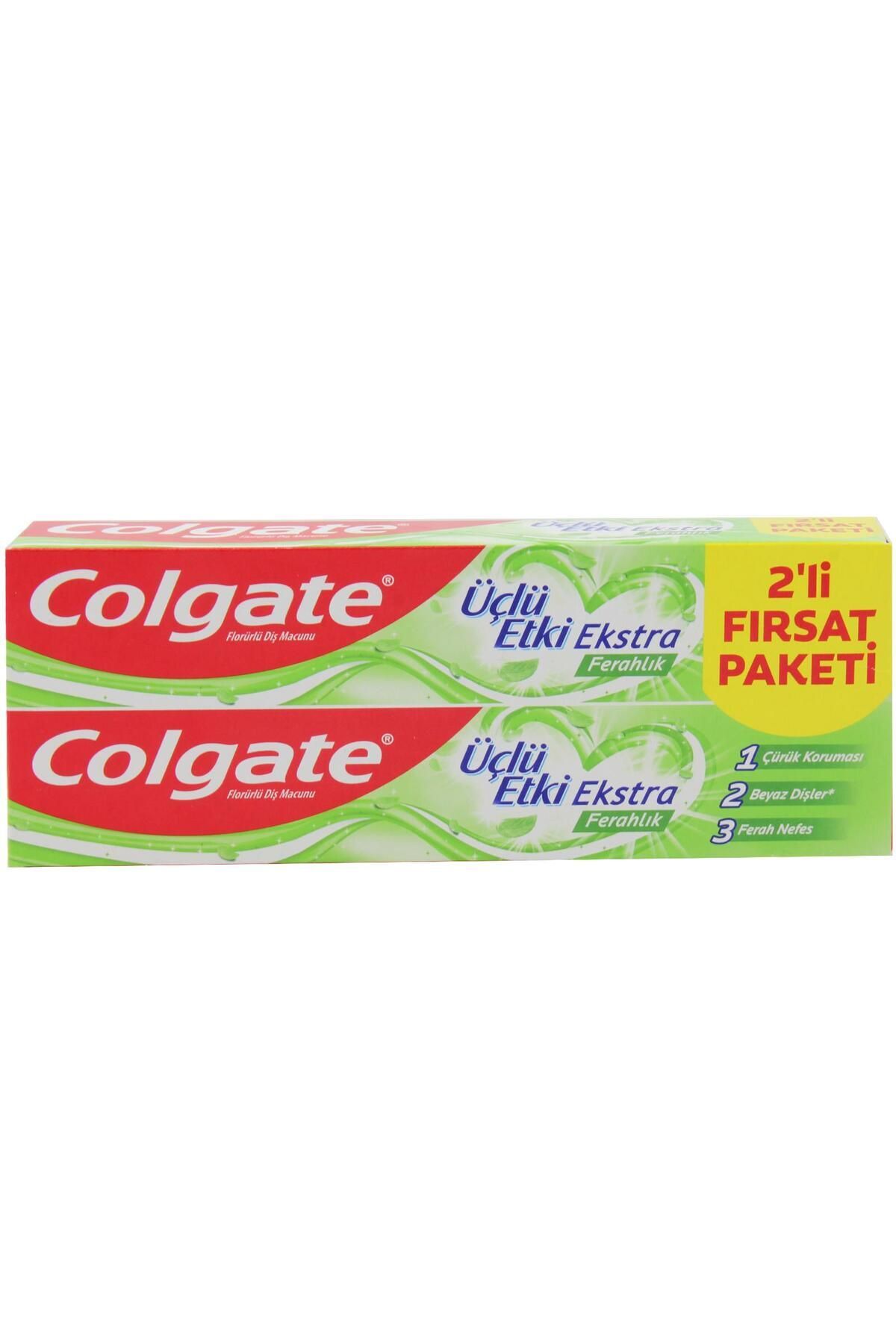 Colgate Üçlü Etki Diş Macunu 2'li Fırsat Paketi 75 ml + 75 ml