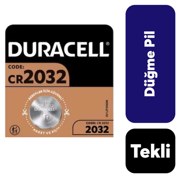 Duracell Düğme Pil 2032 3 Volt