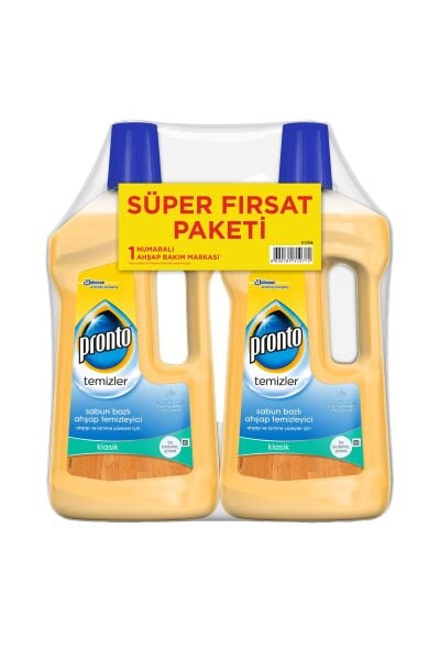 Pronto Ahşap Temizleyici Su Bazlı 2 Li Paket 750 Ml