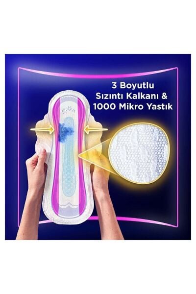 Orkid Platinum Hijyenik Ped Eko Gece Ekstra 10'lu