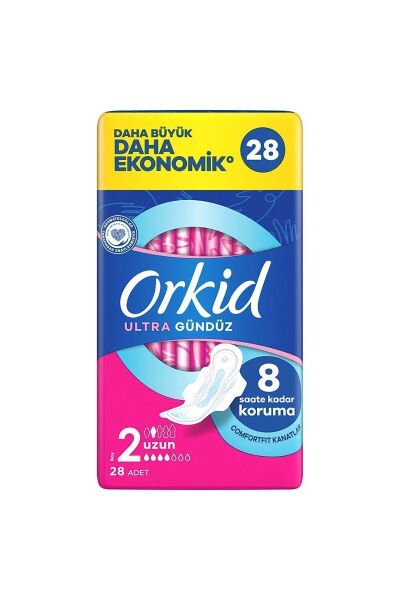 Orkid Hijyenik Ped Ultra Extra Dörtlü Uzun Paket 28'li