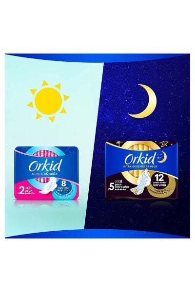 Orkid Hijyenik Ped Ultra Extra Dörtlü Uzun Paket 28'li
