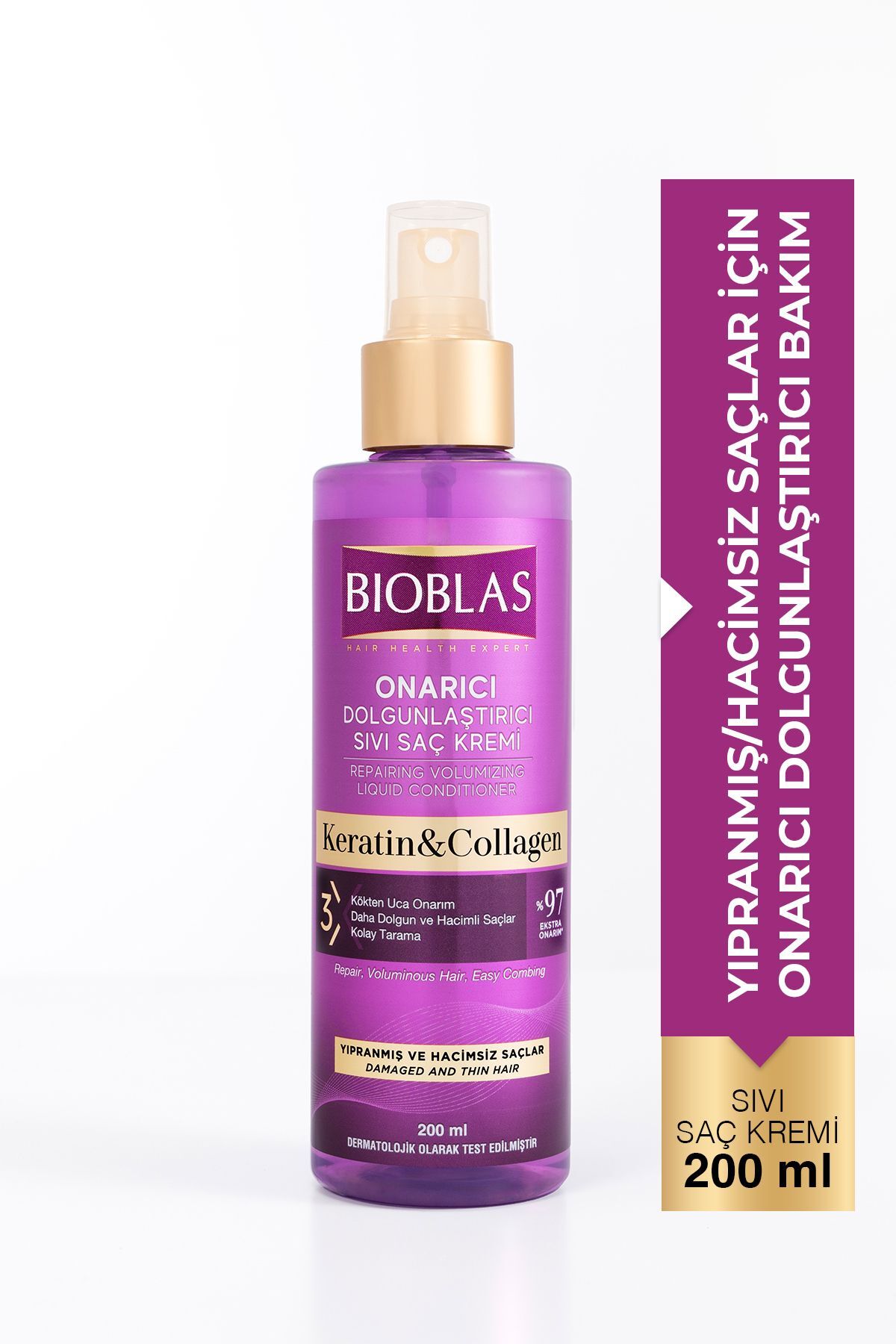 Bioblas Sıvı Saç Kremi Colagen & Keratin 200 Ml