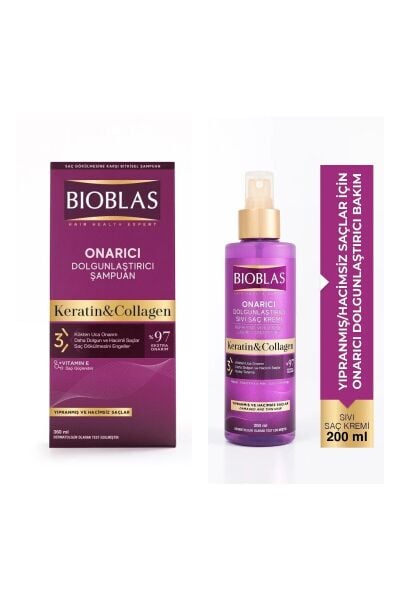 Bioblas 360 Ml Şampuan Onarıcı + Sıvı Saç Kremi 200Ml