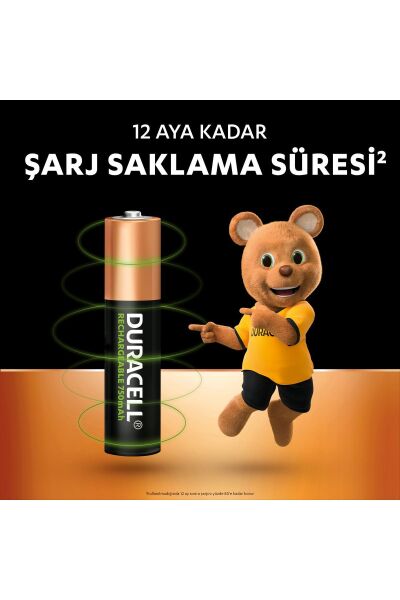Duracell Şarjlı Pil 2'li 750 Mah