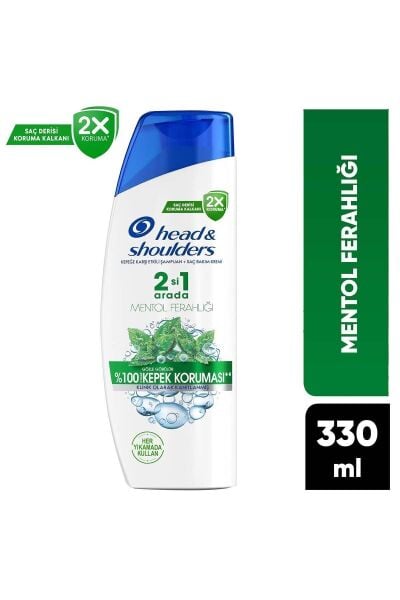Head & Shoulders Şampuan 2 in 1 Mentol Ferahlığı 330 ml