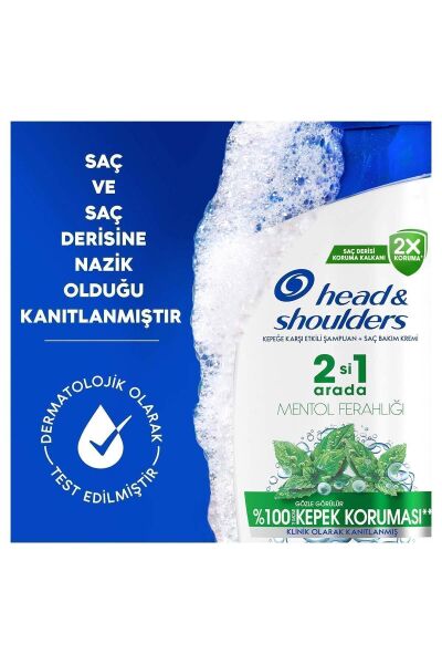 Head & Shoulders Şampuan 2 in 1 Mentol Ferahlığı 330 ml