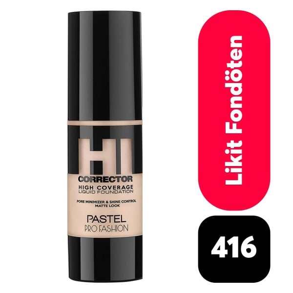 Pastel High Coverage Fondöten 416