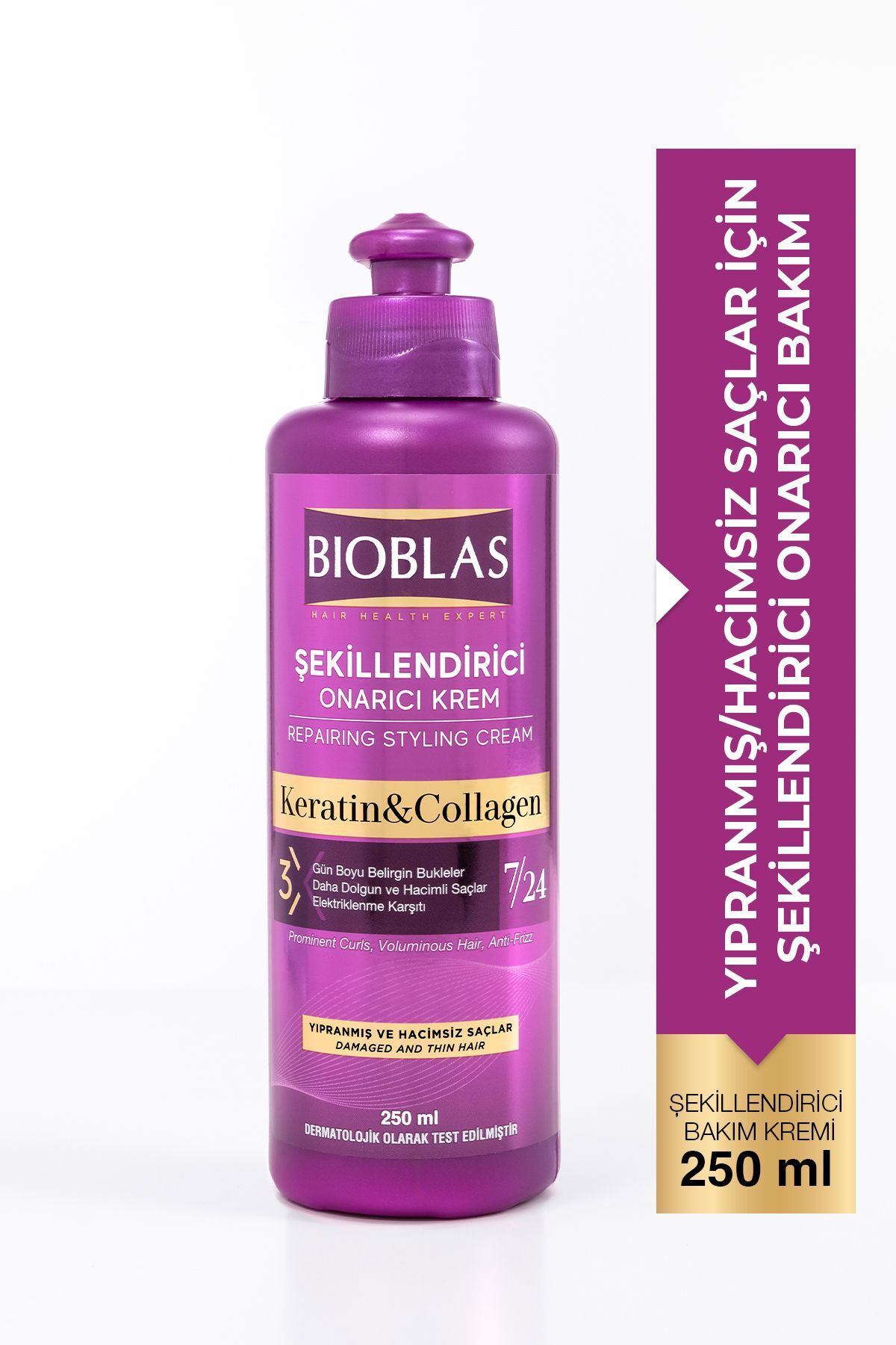 Bioblas 250 Ml Onarıcı Keratin+Collagen Şekillendirici