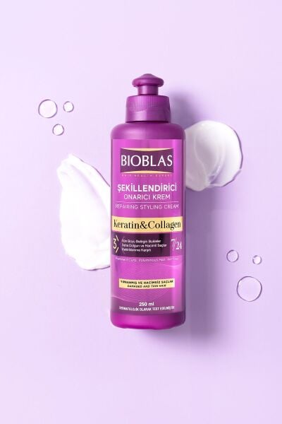 Bioblas 250 Ml Onarıcı Keratin+Collagen Şekillendirici