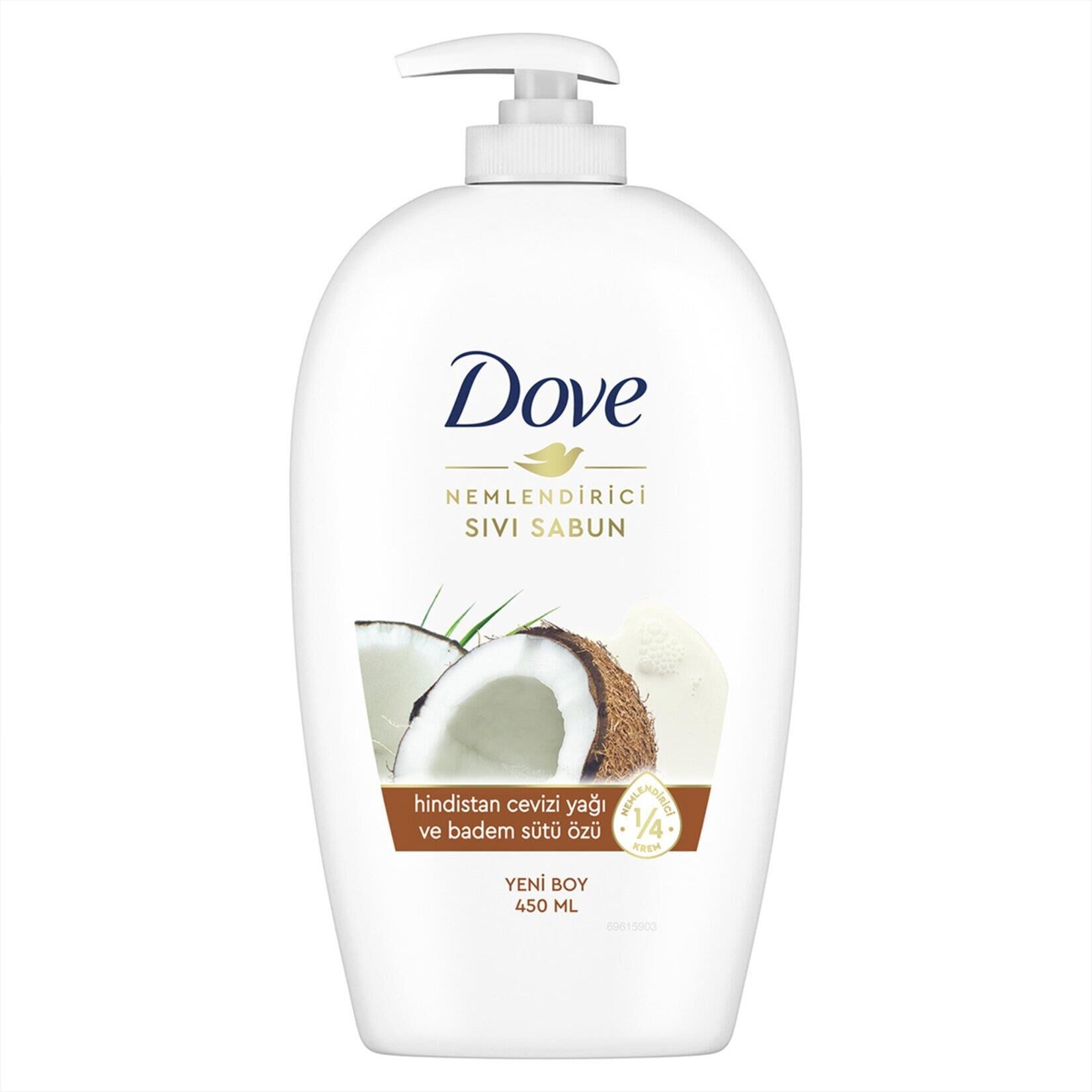 Dove Sıvı Sabun Hindistan Cevizi Yağı Ve Badem Sütü Özü 450 ml