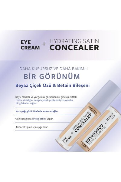 Pastel Eye Cream + Hydrating Satin Concealer - Göz kremi + Göz Altı Kapatıcısı 65 Honeybun