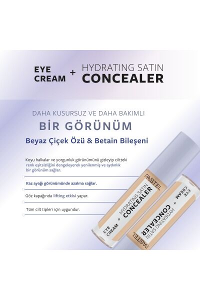 Pastel Eye Cream + Hydrating Satin Concealer - Göz kremi + Göz Altı Kapatıcısı 65 Honeybun
