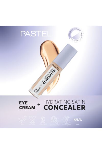 Pastel Eye Cream + Hydrating Satin Concealer - Göz kremi + Göz Altı Kapatıcısı 64 Medium Light
