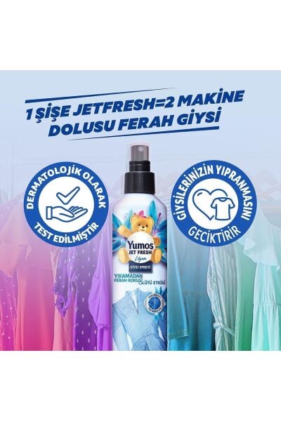 Yumoş JetFresh Giysi Spreyi Lilyum 200 ml