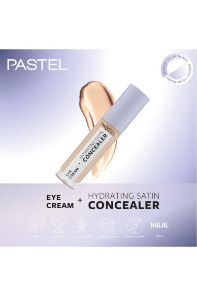 Pastel Eye Cream + Hydrating Satin Concealer - Göz kremi + Göz Altı Kapatıcısı 62 Ivory