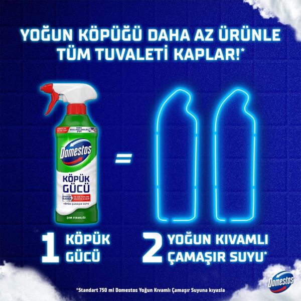 Domestos Köpük Gücü Köpük Çamaşır Suyu Çam Ferahlığı 450 ml
