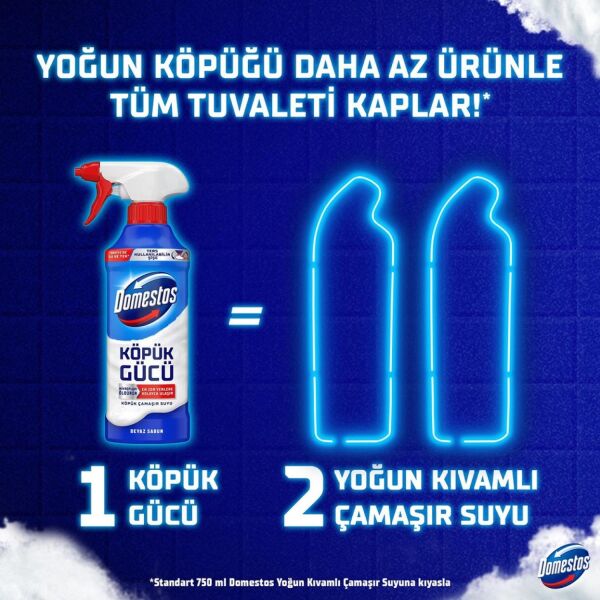Domestos Köpük Gücü Köpük Çamaşır Suyu Beyaz Sabun 450 ml