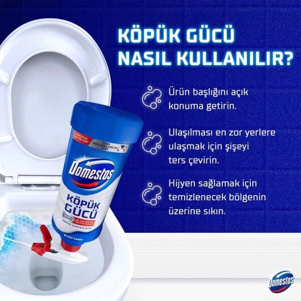Domestos Köpük Gücü Köpük Çamaşır Suyu Beyaz Sabun 450 ml