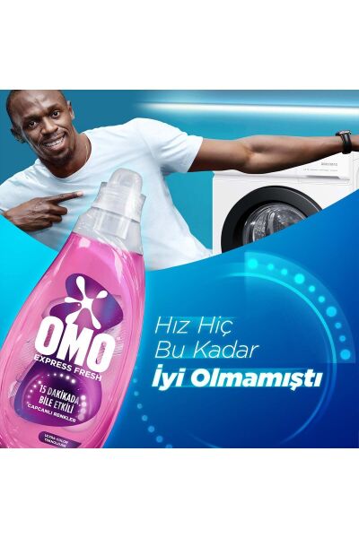 Omo Express Fresh Renkli & Siyah 1480 ml