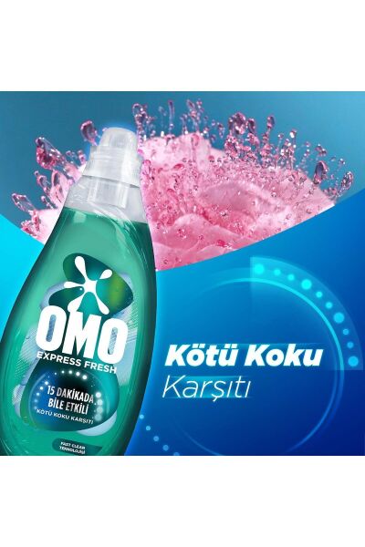 Omo Express Fresh Beyaz & Renkliler 1480 ml