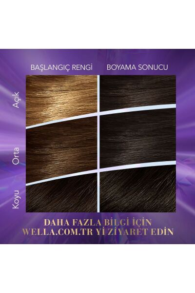 Wella Koleston Kit Saç Boyası 4/1 Gizemli Küllü Kumral