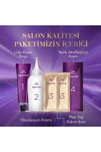 Wella Koleston Kit Saç Boyası 4/1 Gizemli Küllü Kumral