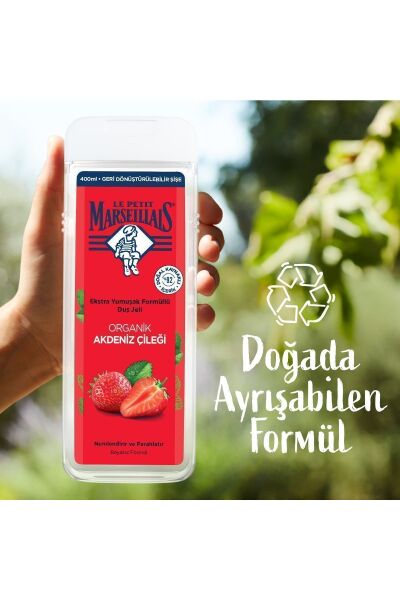 Le Petit Marseillais Akdeniz Çileği Banyo ve Duş Jeli 400ml