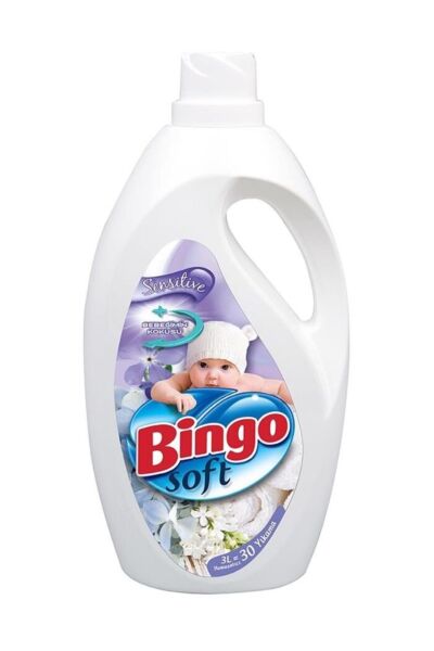 Bingo Soft Sıvı Deterjan Sensitive 3 Lt
