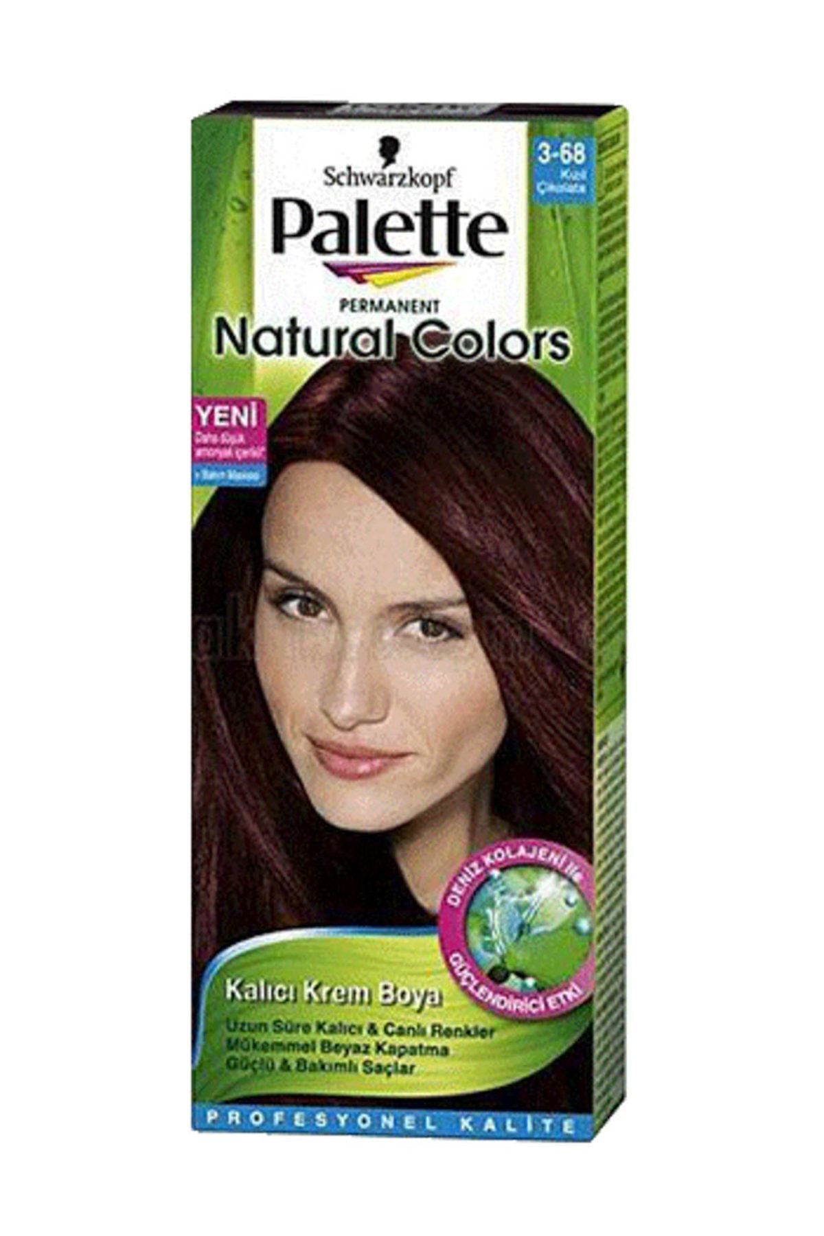 Palette Kalıcı Doğal Renkler Saç Boyası 3-68 Kızıl Çikolata