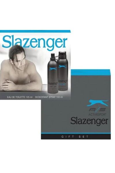 Slazenger Activesport Mavi Erkek Parfüm Edt 125 ml + Deodorant 150 ml Set