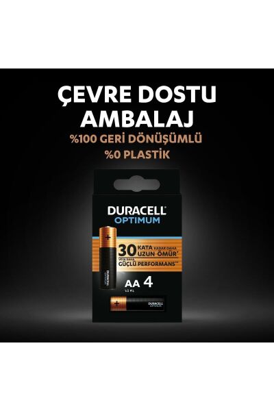 Duracell Kalem Pil 4’lü Optium AA