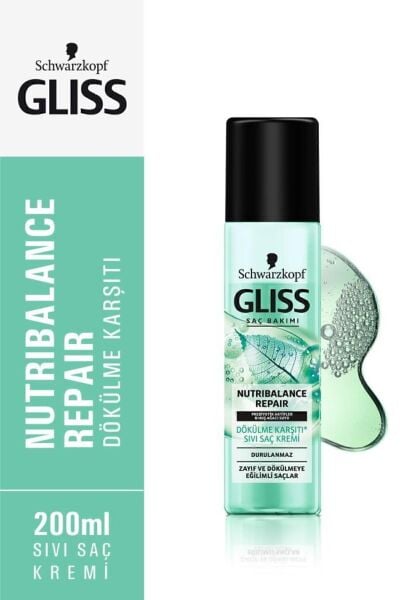 Gliss Sıvı Saç Kremi Nutri-Balance Repair 200 ml