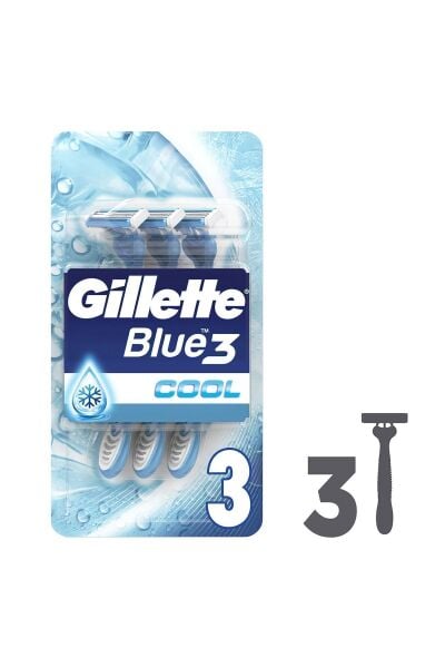 Gillette Blue3 Cool Kullan At Tıraş Bıçağı 3'lü