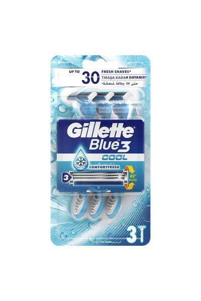 Gillette Blue3 Cool Kullan At Tıraş Bıçağı 3'lü