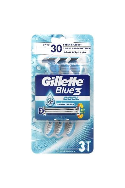 Gillette Blue3 Cool Kullan At Tıraş Bıçağı 3'lü