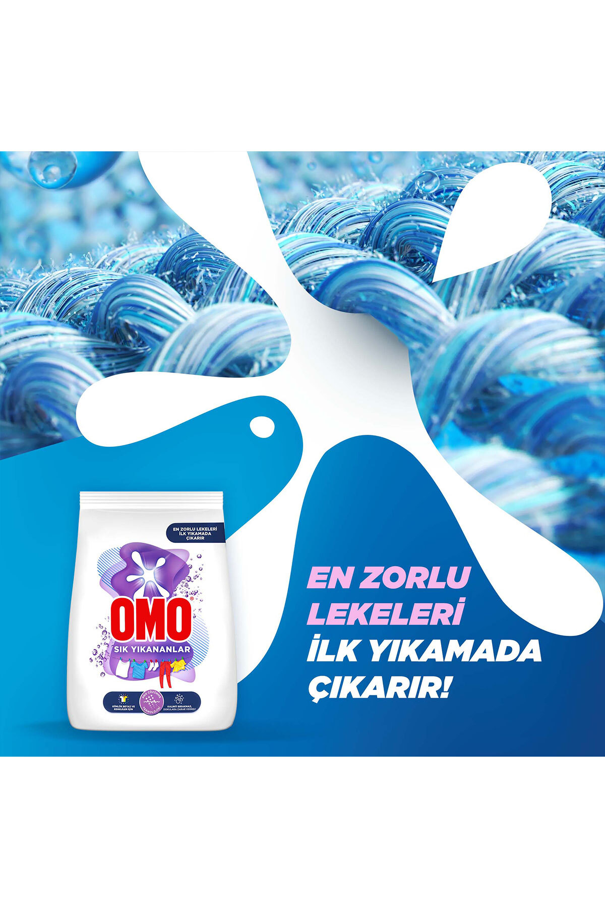 Toz Çamaşır Deterjanı Sık Yıkananlar Zorlu Lekeleri Ilk Yıkamada Çıkarır 5 Kgx1