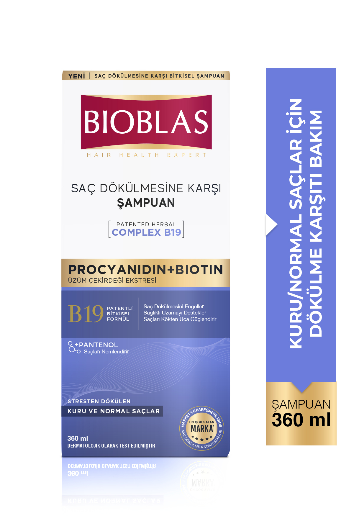 Procyanıdın & Biotin Dökülen Saçlar için Anti Stres Şampuanı 360 ml - Dökülme Karşıtı Şampuan