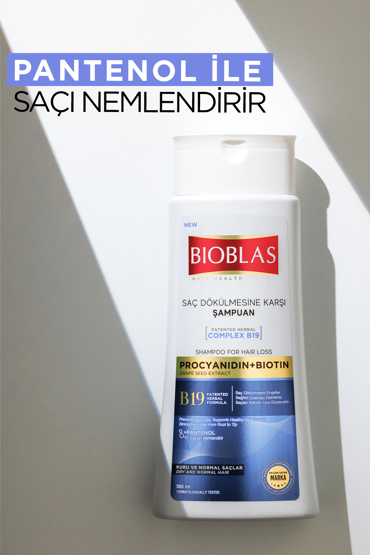 Procyanıdın & Biotin Dökülen Saçlar için Anti Stres Şampuanı 360 ml - Dökülme Karşıtı Şampuan